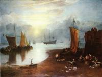 Turner, Joseph Mallord William - Sun Rising through Vagour; Fishermen Cleaning and Sellilng Fish